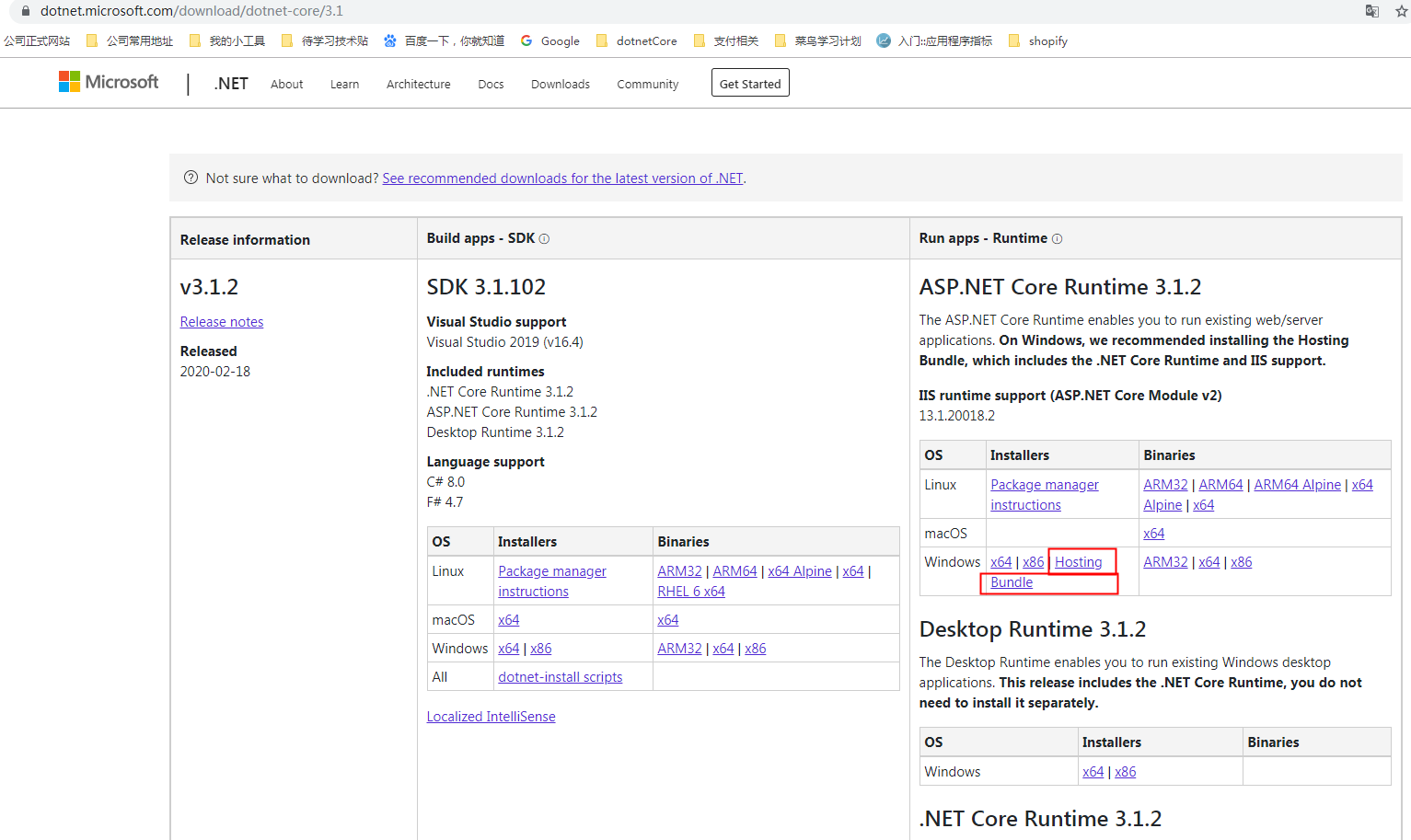 netcore-hosting-bundle